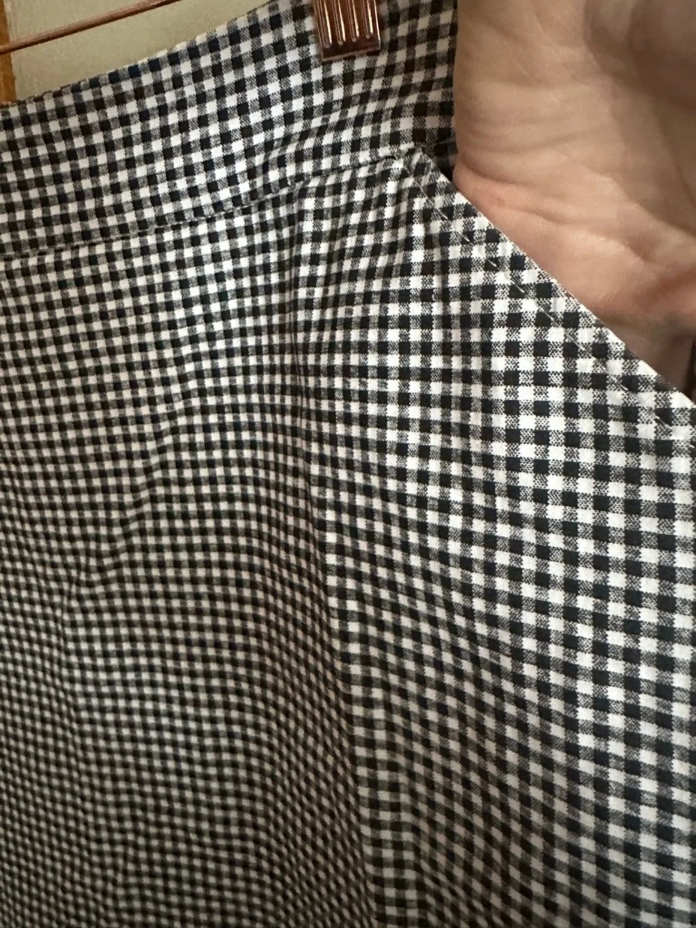 Charlie B Black White Gingham Skort Size 14 Preppy Golf Tennis Skirt Shorts